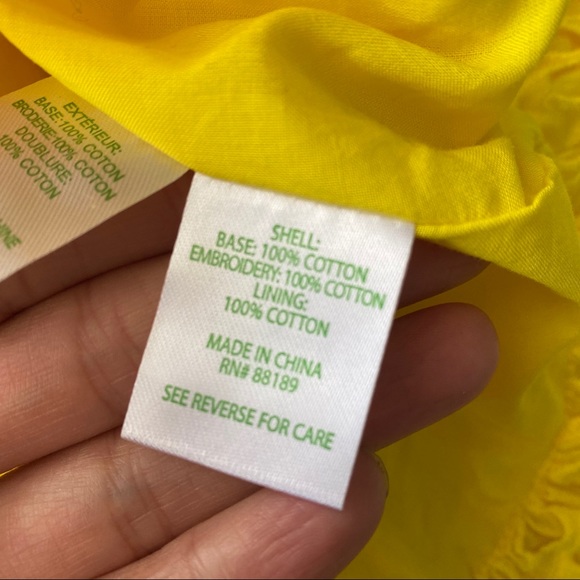 ☀️ LILLY PULITZER YELLOW EYELET HIGH WAIST MINI SKIRT! - Picture 12 of 16